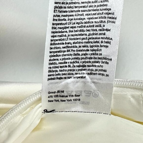 HALSTON Brea Ruched Chain-strap Crepe Jumpsuit in Chalk Size US 4 - Picture 6 of 13